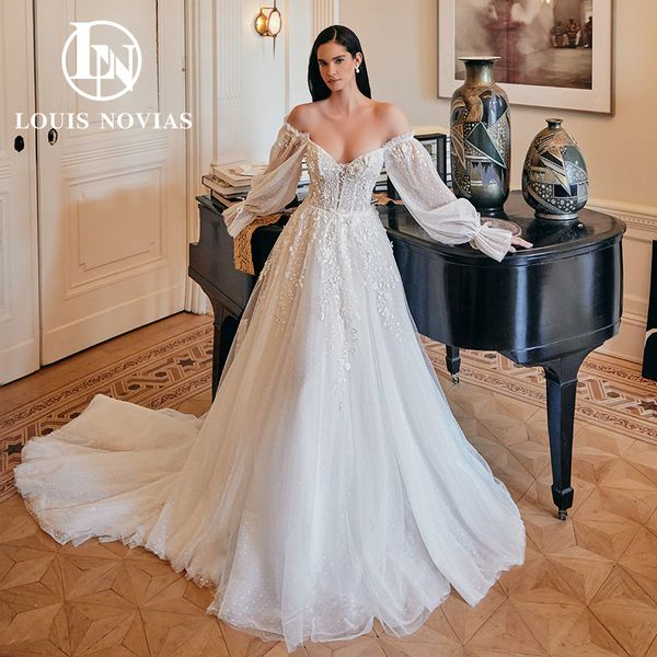 a-line wedding dress 2023 sweetheart lantern sleeve lace up modern boho dresses for bride vestidos de novia, White
a-line wedding dress 2023 sweetheart lantern sleeve lace up modern boho dresses for bride vestidos de novia, White