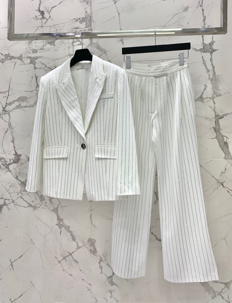 women's two piece pants sets luxury brand designer blazer commuter new retro sport set high tide the coaster odyssey wonderland stripe, White
women's two piece pants sets luxury brand designer blazer commuter new retro sport set high tide the coaster odyssey wonderland stripe, White