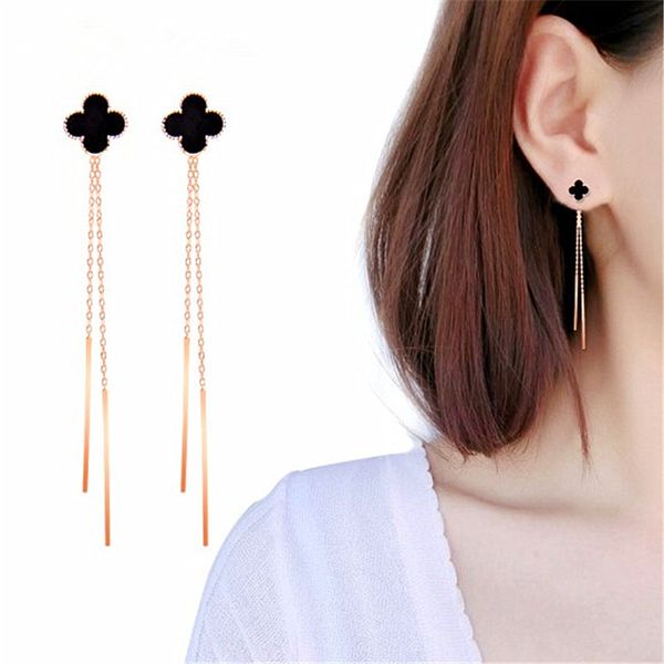 lucky earrings grass white ear nails temperament long personality versatile four-leaf clover simple earrings tassel earrings, Silver
lucky earrings grass white ear nails temperament long personality versatile four-leaf clover simple earrings tassel earrings, Silver