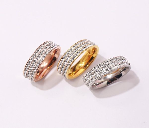 new arrival fashion lady 316l titanium steel three rows white diamond 18k gold plated engagement wedding rings 3 color size 695122571, Slivery;golden
new arrival fashion lady 316l titanium steel three rows white diamond 18k gold plated engagement wedding rings 3 color size 695122571, Slivery;golden