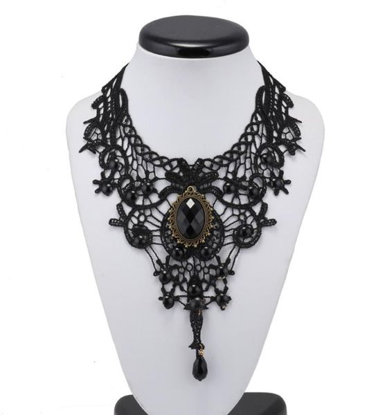 vintage fashion gothic choker crystal black lace necklace women chockers steampunk jewelry1995148, Golden;silver
vintage fashion gothic choker crystal black lace necklace women chockers steampunk jewelry1995148, Golden;silver