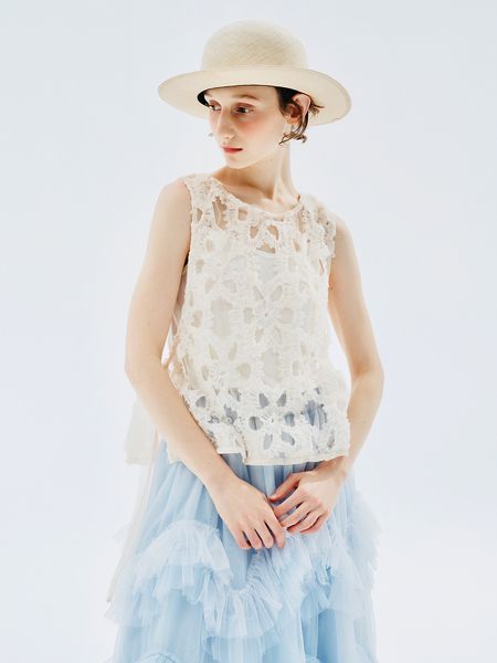 women's tanks camis imakokoni original sweet cutout lace cover up vest sleeveless female summer outside wear 234161 230717, White
women's tanks camis imakokoni original sweet cutout lace cover up vest sleeveless female summer outside wear 234161 230717, White