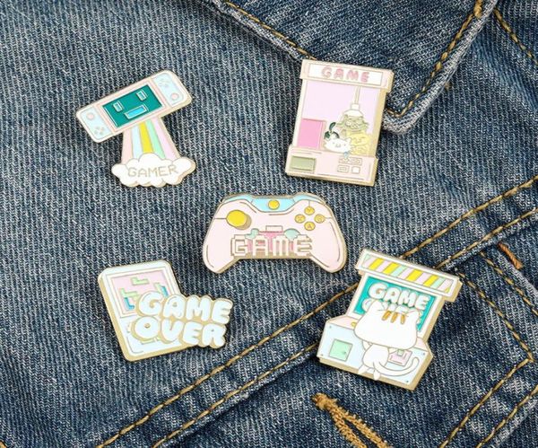 game over enamel brooches pin for women girl fashion jewelry accessories metal vintage brooches pins badge whole gift2102482, Gray
game over enamel brooches pin for women girl fashion jewelry accessories metal vintage brooches pins badge whole gift2102482, Gray