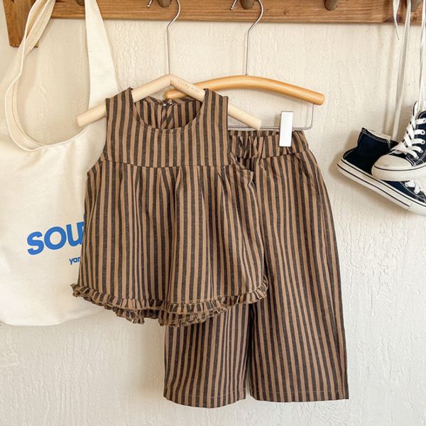 clothing sets 5514c children's striped suit summer girl's suit s wooden ear vest wide-leg pants girl's two-piece suit 230717, White
clothing sets 5514c children's striped suit summer girl's suit s wooden ear vest wide-leg pants girl's two-piece suit 230717, White