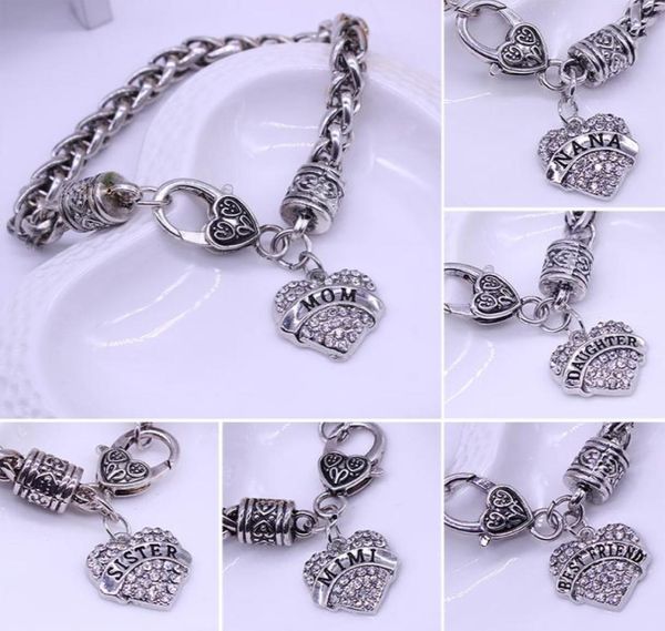 whole2016 new design mom gift charm rhinestone heart bracelet letters mom sister nana mimi bracelets for women bracelet femme8694838, Golden;silver
whole2016 new design mom gift charm rhinestone heart bracelet letters mom sister nana mimi bracelets for women bracelet femme8694838, Golden;silver