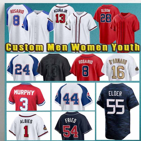 13 ronald acuna jr. baseball 28 matt olson jerseys 1 ozzie albies 99 spencer strider 12 sean murphy bryce elder austin riley braves orlando, Blue;black
13 ronald acuna jr. baseball 28 matt olson jerseys 1 ozzie albies 99 spencer strider 12 sean murphy bryce elder austin riley braves orlando, Blue;black