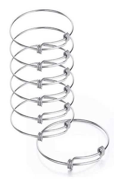 5pcs stainless steel wire blank bangle bracelet expandable charm bracelet double loops style for diy jewelry making q07174731000, Black
5pcs stainless steel wire blank bangle bracelet expandable charm bracelet double loops style for diy jewelry making q07174731000, Black