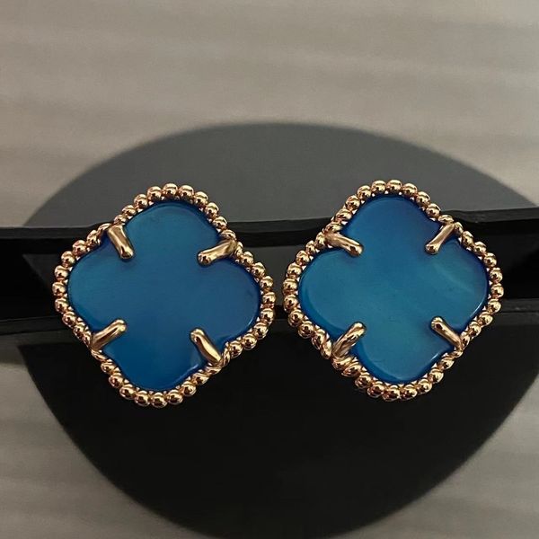 van designer clover studs earring vintage four leaf clover charm stud earrings stainless steel gold studs agate for women wedding jewelry gi, Golden;silver
van designer clover studs earring vintage four leaf clover charm stud earrings stainless steel gold studs agate for women wedding jewelry gi, Golden;silver