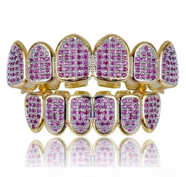 new custom fit hip hop gold teeth grillz caps micro pave fuchsia cubic zirconia bottom grills set for christmas gift women1614465, Black
new custom fit hip hop gold teeth grillz caps micro pave fuchsia cubic zirconia bottom grills set for christmas gift women1614465, Black