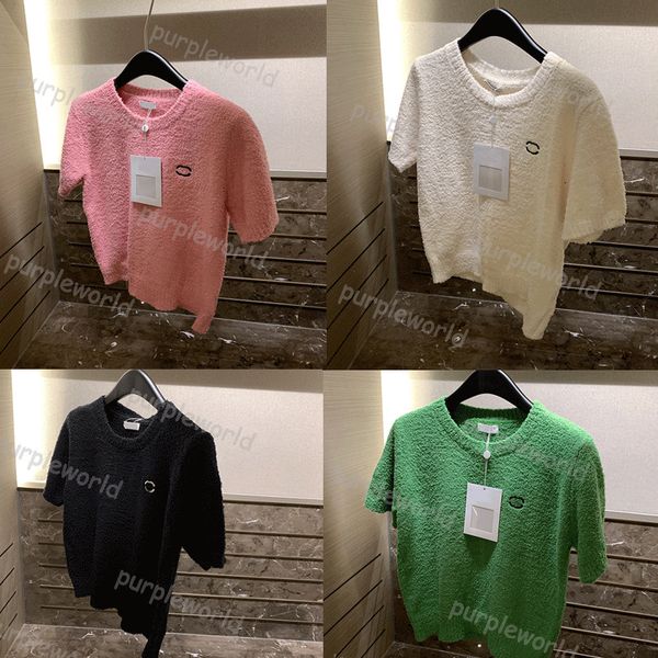 womens clothes designer t shirts round hollow out pullover short sleeve knitting t shirt letter print fashion 4 color clothing, White
womens clothes designer t shirts round hollow out pullover short sleeve knitting t shirt letter print fashion 4 color clothing, White