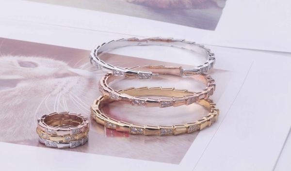 fashion brand jewelry sets lady brass glossy surface spacing diamond serpent 18k gold wedding engagement norrow bracelets rings 1 sets792973, Silver
fashion brand jewelry sets lady brass glossy surface spacing diamond serpent 18k gold wedding engagement norrow bracelets rings 1 sets792973, Silver