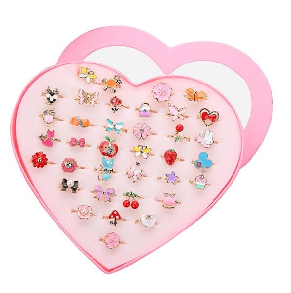 36pcs colorful children cute adjustable rings sparkle with heart shape display case for kids birthday party favors7391087, Golden;silver
36pcs colorful children cute adjustable rings sparkle with heart shape display case for kids birthday party favors7391087, Golden;silver