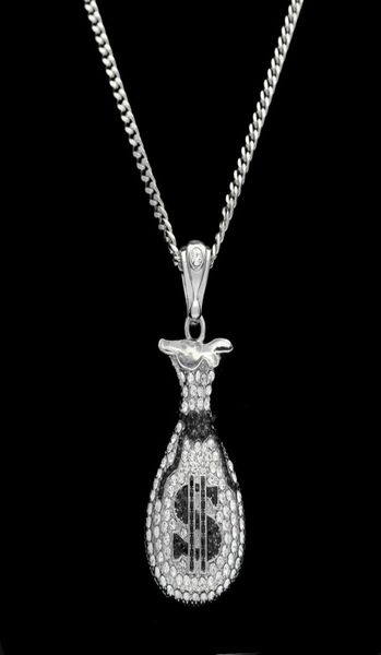 hip hop gold silver cash money bag pendant for men women bling crystal dollar charm necklace with cuban chain jewelry1757799
hip hop gold silver cash money bag pendant for men women bling crystal dollar charm necklace with cuban chain jewelry1757799