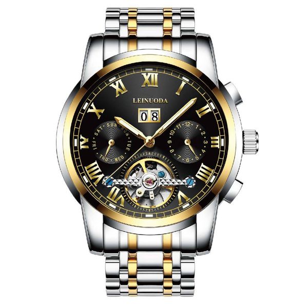 men's watch automatic mechanical skeleton 41mm calendar designer with box waterproof sports business wristwatch wholesale, Slivery;black
men's watch automatic mechanical skeleton 41mm calendar designer with box waterproof sports business wristwatch wholesale, Slivery;black