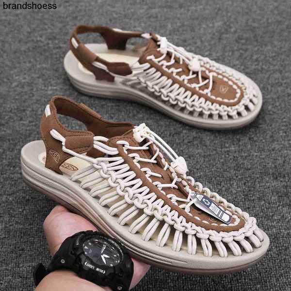 keen summer rope knitted men's and women's shoes handmade knitted sandals with soft soles and lightweight mesh tracing beach shoes, Black
keen summer rope knitted men's and women's shoes handmade knitted sandals with soft soles and lightweight mesh tracing beach shoes, Black