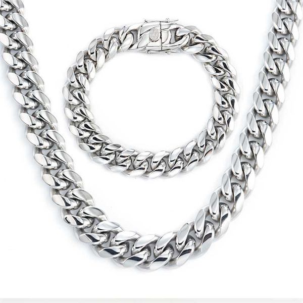 strands 6mm 18mm hip hop curb cuban link chain bracelet stainless steel necklace for men and women fashion jewelry 230613, Black
strands 6mm 18mm hip hop curb cuban link chain bracelet stainless steel necklace for men and women fashion jewelry 230613, Black