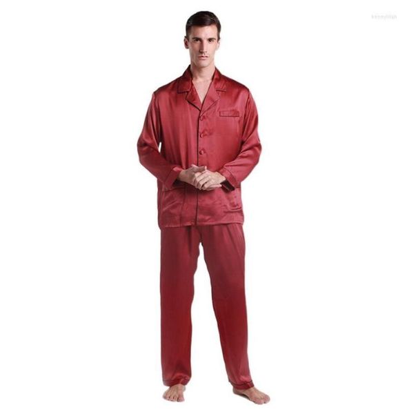 men039s sleepwear man silk satin two piece pajamas 22 momme long sleeve loungewear pyjamas man039s set7553325, Black;brown
men039s sleepwear man silk satin two piece pajamas 22 momme long sleeve loungewear pyjamas man039s set7553325, Black;brown