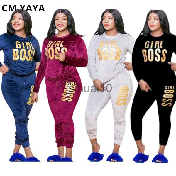 women's two piece pants cm.yaya plus size xl-5xl letter print velvet women's set sweatshirt jogger pants suit tracksuit two piece, White
women's two piece pants cm.yaya plus size xl-5xl letter print velvet women's set sweatshirt jogger pants suit tracksuit two piece, White