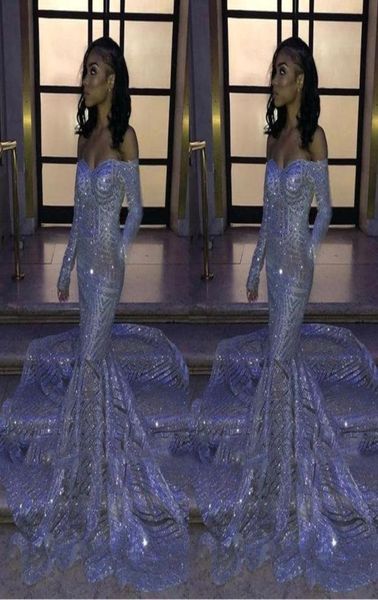 black girl silver sequins offtheshoulder mermaid prom dresses long sleeves sweep train reflective evening gowns bc33063298564
black girl silver sequins offtheshoulder mermaid prom dresses long sleeves sweep train reflective evening gowns bc33063298564