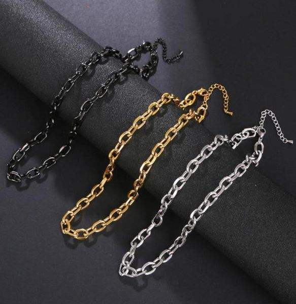 chokers punk black gold color stainless steel choker necklace for men women curb cuban chunky link chain figaro jewelry1727666, Golden;silver
chokers punk black gold color stainless steel choker necklace for men women curb cuban chunky link chain figaro jewelry1727666, Golden;silver