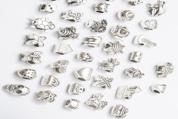 mix 40 style antique silver plated alloy big hole charms spacer beads fit bracelet diy jewelry necklaces pendants charms beads5467427, Black
mix 40 style antique silver plated alloy big hole charms spacer beads fit bracelet diy jewelry necklaces pendants charms beads5467427, Black