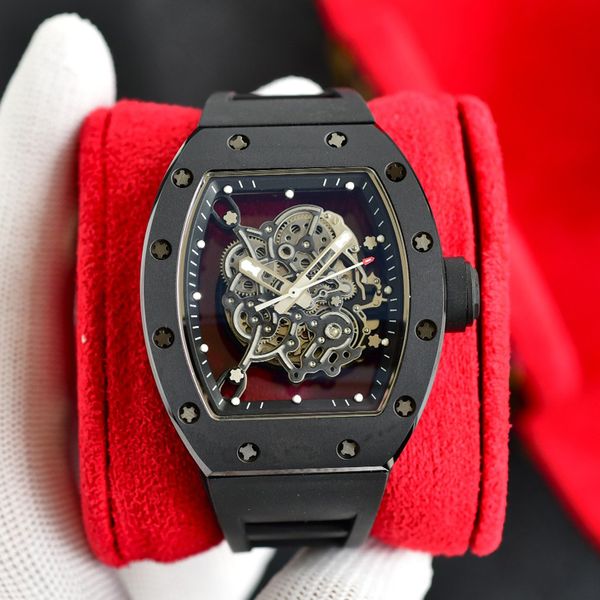 mens skeleton watch ceramic case black rubber strap richa milles rm055 automatic mechanical r eta watch sapphire glass with box, Slivery;brown
mens skeleton watch ceramic case black rubber strap richa milles rm055 automatic mechanical r eta watch sapphire glass with box, Slivery;brown