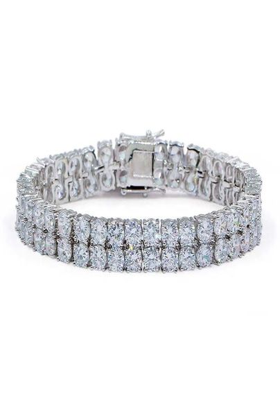 who hip hop 2 rows gold silver cubic zirconia iced out tennis bling lab cz stones bracelet4835014, Golden;silver
who hip hop 2 rows gold silver cubic zirconia iced out tennis bling lab cz stones bracelet4835014, Golden;silver