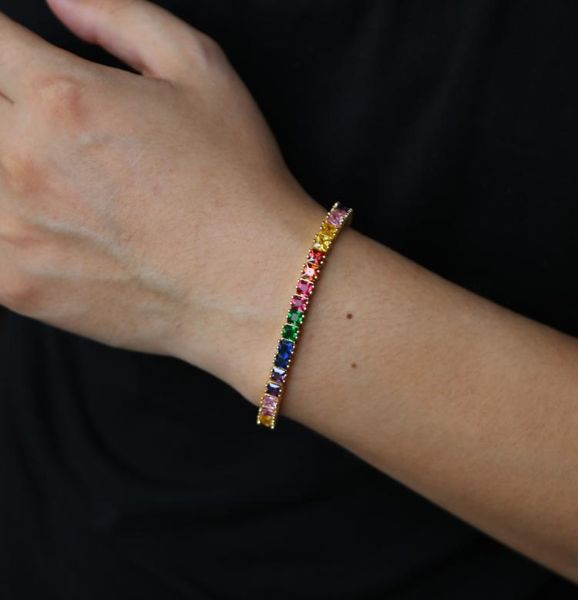 2019 new chic deisgn rainbow tennis bracelet colorful zircon chain bangle simple fashion bangles jewelry for women ladies gifts8561125, Golden;silver
2019 new chic deisgn rainbow tennis bracelet colorful zircon chain bangle simple fashion bangles jewelry for women ladies gifts8561125, Golden;silver