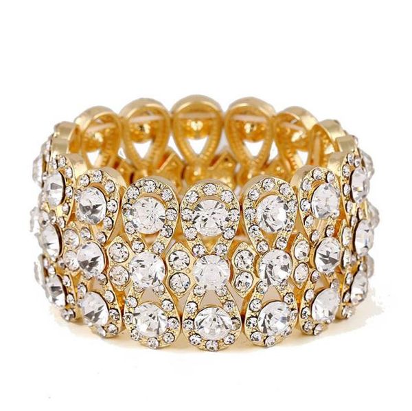 wedding jewelry luxury full crystal rhinestones gold color bracelets for women bride stretch rope wide bracelets bangles7555550, Golden;silver
wedding jewelry luxury full crystal rhinestones gold color bracelets for women bride stretch rope wide bracelets bangles7555550, Golden;silver