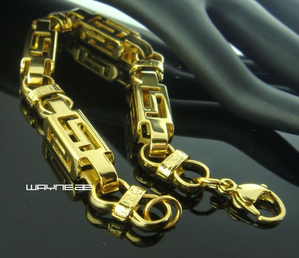 8mm 21cm stainless steel gold huge rope chain bracelet mens bling jewelry b1665067821, Black
8mm 21cm stainless steel gold huge rope chain bracelet mens bling jewelry b1665067821, Black