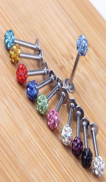 body jewelry tragus earring 20pcslot mix 10 colors 612mm shamballa ball cz gem disco 35mm body jewelry lip ring labret piercing3237359, Black
body jewelry tragus earring 20pcslot mix 10 colors 612mm shamballa ball cz gem disco 35mm body jewelry lip ring labret piercing3237359, Black