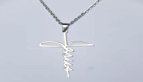 10pclot new letter jesus cross stainless steel pendant necklaces women men dainty handwriting style charms choker party jewelry g14475931, Silver
10pclot new letter jesus cross stainless steel pendant necklaces women men dainty handwriting style charms choker party jewelry g14475931, Silver