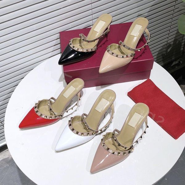 dress with box ladies dress shoes calfskin patent leather studs heeled pumps 65mm designer high heels womens heel luxury stiletto ifbo, Black;gray
dress with box ladies dress shoes calfskin patent leather studs heeled pumps 65mm designer high heels womens heel luxury stiletto ifbo, Black;gray