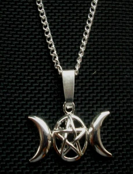 vintage silver gothic triple moon pentagram necklaces pagan witchcraft choker long chain necklacespendants for women gift diy jew1637462
vintage silver gothic triple moon pentagram necklaces pagan witchcraft choker long chain necklacespendants for women gift diy jew1637462
