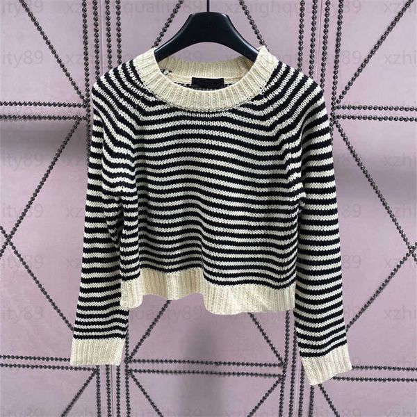 sweaters womens designer jumper women knit pullover ladies clothing striped patchwork crew neck long sleeve knitwear designer sweater 2 colo, White;black
sweaters womens designer jumper women knit pullover ladies clothing striped patchwork crew neck long sleeve knitwear designer sweater 2 colo, White;black