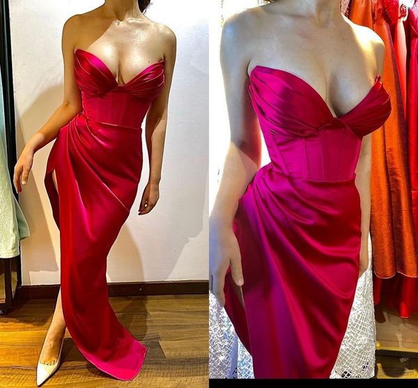 red sheath prom dresses long for women sweetheart high side split pleats draped party dress formal birthday pageant celebrity evening gowns, Black
red sheath prom dresses long for women sweetheart high side split pleats draped party dress formal birthday pageant celebrity evening gowns, Black