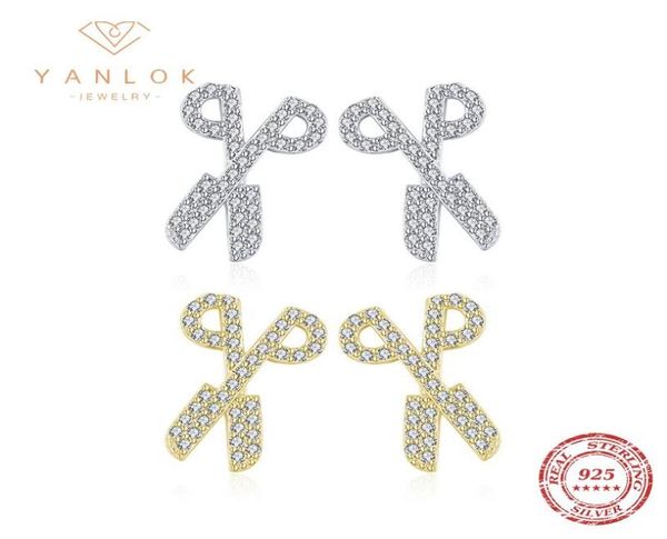 stud yanlok authentic 925 sterling silver fashion scissors earrings for women men bright clear zircon hypoallergenic jewelry3884063, Golden;silver
stud yanlok authentic 925 sterling silver fashion scissors earrings for women men bright clear zircon hypoallergenic jewelry3884063, Golden;silver