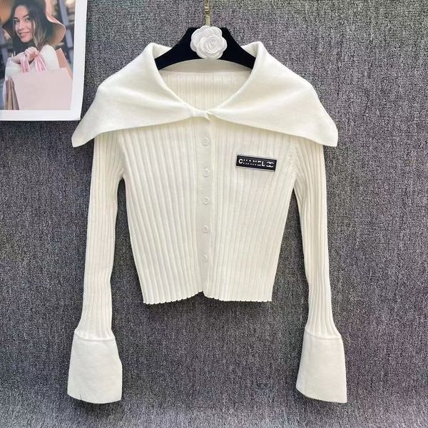 designer sweater women cardigan knit sweaters shawl large lapel autumn and winter new long sleeved fashion clothing, White;black
designer sweater women cardigan knit sweaters shawl large lapel autumn and winter new long sleeved fashion clothing, White;black