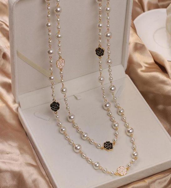 luxury camellia multilayer long pearl brand design rose flower sweater chain necklace for woman1036306, Silver
luxury camellia multilayer long pearl brand design rose flower sweater chain necklace for woman1036306, Silver