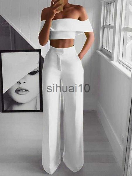 women's two piece pants summer white black 2 piece set women clothing wide leg pants suits cropped + long trousers fashion woman tracks
women's two piece pants summer white black 2 piece set women clothing wide leg pants suits cropped + long trousers fashion woman tracks