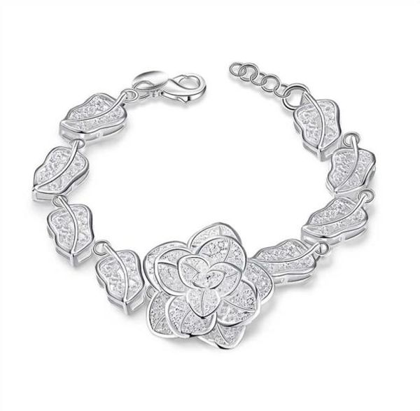 fashion 925 sterling silver rose flower charm bracelet women 8 inch long 10pcs3717306, Black
fashion 925 sterling silver rose flower charm bracelet women 8 inch long 10pcs3717306, Black