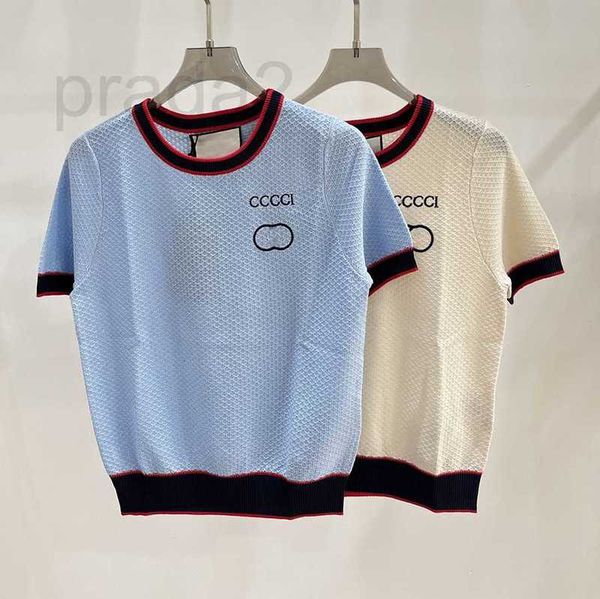 women's knits & tees designer woman t-shirt summer casual knitted shirt womens fashion short sleeve classic letters striped tee xsfo, White
women's knits & tees designer woman t-shirt summer casual knitted shirt womens fashion short sleeve classic letters striped tee xsfo, White