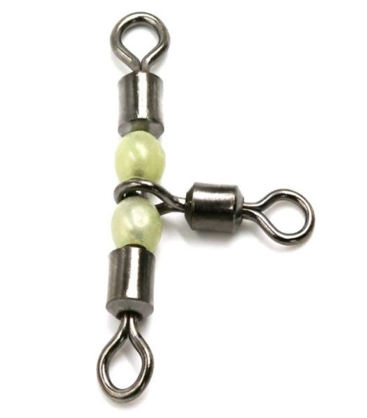 100 pieceslot 3 way fishing swivels luminous cross line rolling swivel with glow beads stainless saltwater fishing hook connector2947124
100 pieceslot 3 way fishing swivels luminous cross line rolling swivel with glow beads stainless saltwater fishing hook connector2947124