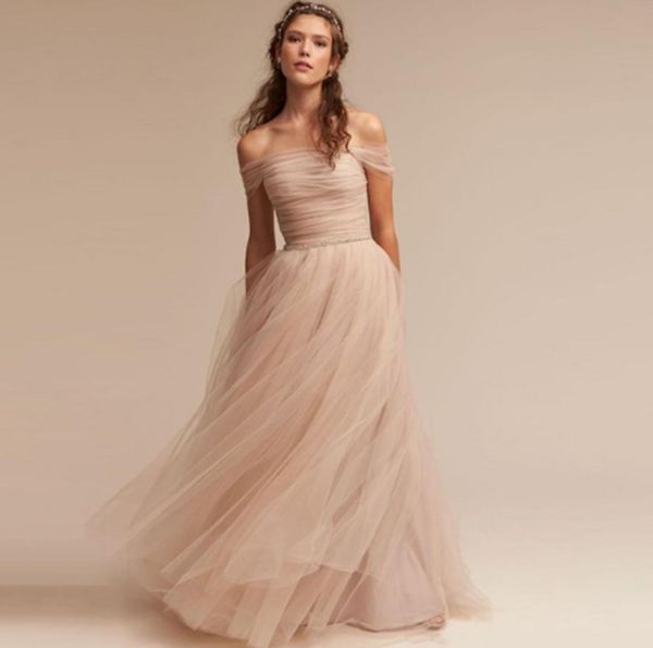 2023 flesh-pink a-line tulle prom dresses elegant women off shoulder formal party gowns long vestidos simple summer evening dress, Black
2023 flesh-pink a-line tulle prom dresses elegant women off shoulder formal party gowns long vestidos simple summer evening dress, Black