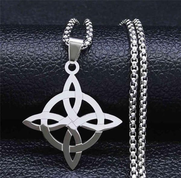 stainless steel witchcraft witch039s knot geometry long chain necklace for menwomen silver color jewelry bijoux femme n4273s021447443
stainless steel witchcraft witch039s knot geometry long chain necklace for menwomen silver color jewelry bijoux femme n4273s021447443