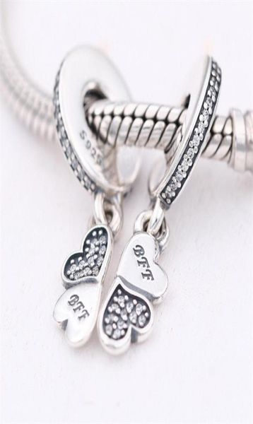 friends forever charms pendants fits for diy style bracelet 791949cz h85825632, Bronze;silver
