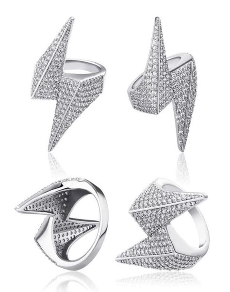 diamond lightning ring with zircon european and american hip hop men039s jewelry3440152, Silver
diamond lightning ring with zircon european and american hip hop men039s jewelry3440152, Silver