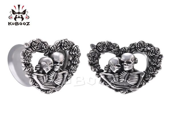 kubooz stainless steel skull rose heartshaped ear plugs tunnels body jewelry piercing earring gauges stretchers expanders 825mm 5967281, Silver
kubooz stainless steel skull rose heartshaped ear plugs tunnels body jewelry piercing earring gauges stretchers expanders 825mm 5967281, Silver
