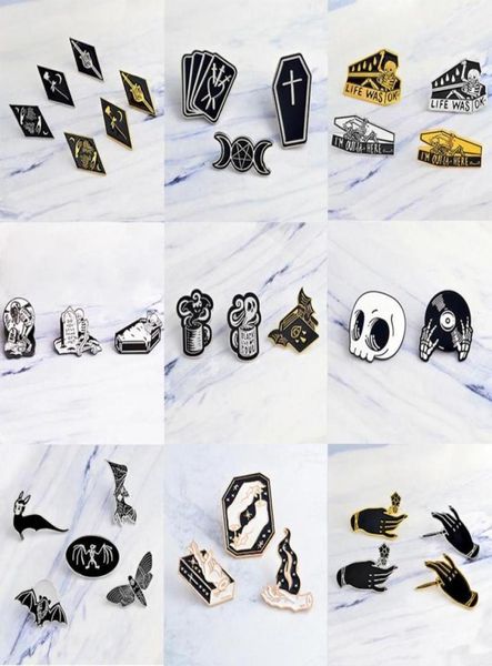 pins brooches set enamel pins punk dark black brooch witch magic skull vampire button denim badge gothic lapel custom jewelry gif71746021, Gray
pins brooches set enamel pins punk dark black brooch witch magic skull vampire button denim badge gothic lapel custom jewelry gif71746021, Gray
