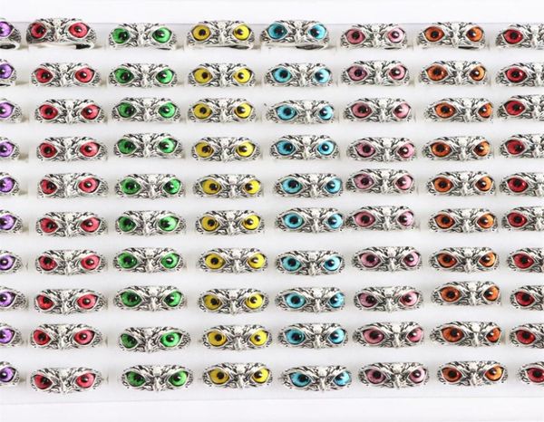 punk vintage colorful owl eye adjustable open rings jewelry for women men mix style color party gifts whole 36pcslot9693225, Golden;silver
punk vintage colorful owl eye adjustable open rings jewelry for women men mix style color party gifts whole 36pcslot9693225, Golden;silver